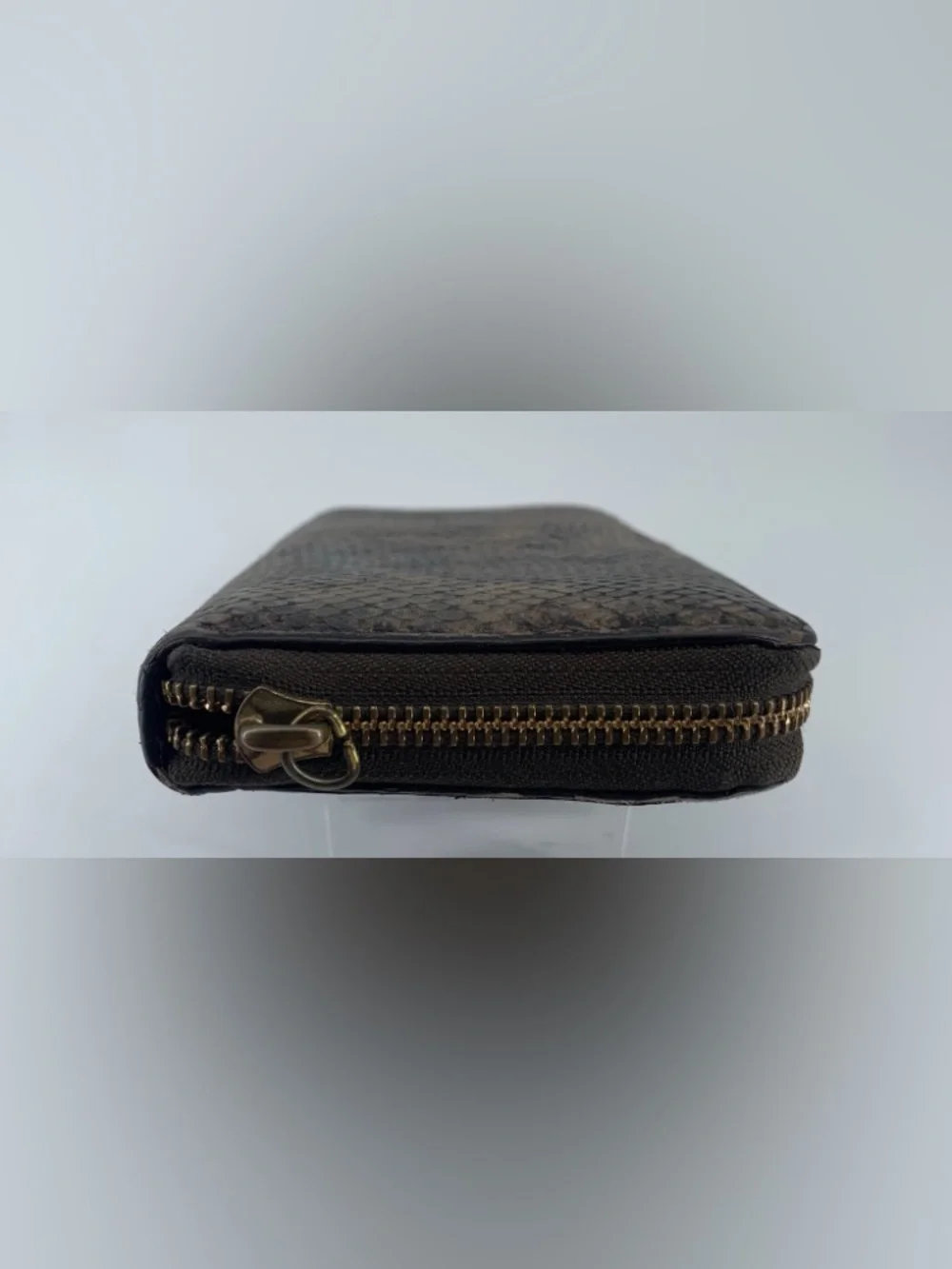Coach Embossed Python/Snakeskin Leather Wallet